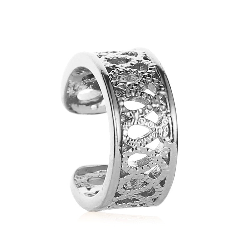 2025 Fashion Exquisite Rhinestone Decor Ear Cuff earring for Woman Ear 2025 Summer New Arrival Christmas Jewelry Gift