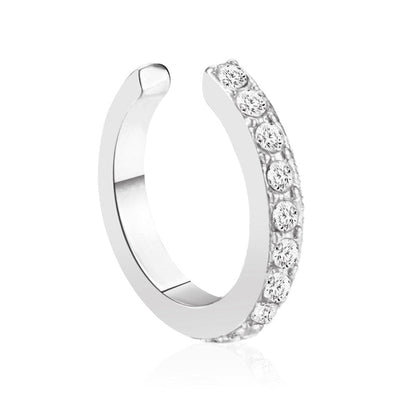 2025 Fashion Exquisite Rhinestone Decor Ear Cuff earring for Woman Ear 2025 Summer New Arrival Christmas Jewelry Gift