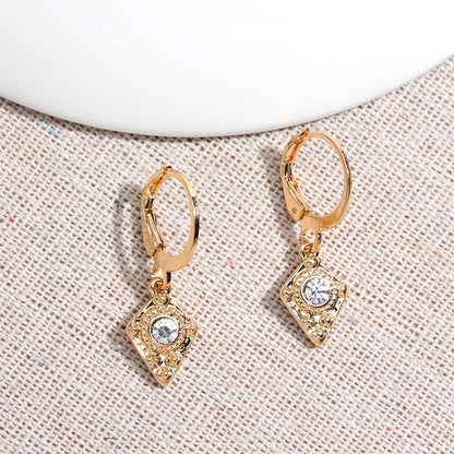 2025 Flatfoosie New Tiny Hoop Earrings For Women Gold Color Cartilage Hoop Earrings Jewelry Heart Cross Star Triangle Charm Earrings