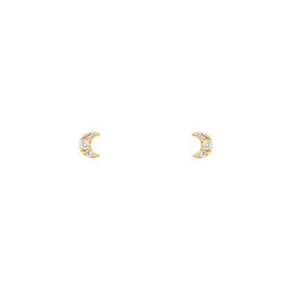 2025 New Design Stainless Steel Cubic Zirconia Chain Hoop Earring For Women Star Moon Pendant Cartilage Earring Piercing Jewelry